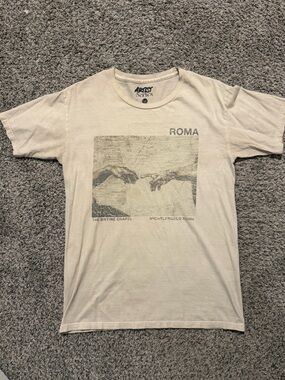 ROMA Cream Graphic T‑Shirt